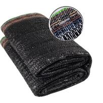 Shade Cloth for Garden,55% 6.5x16.4ft Mesh Tarp, Sunblock Plants Cover for Vegetables, Greenhouse, Raised Bed,Pets,Chicken Coop, Black gray