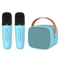 Nešiojamas Bluetooth garsiakalbis Blavec WS-07 Karaoke Party su 2 mikrofonais, 5W, mėlynas