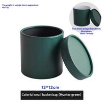 12x12cm apvalus gėlių dėžutė, sudėliota dovanų dėžutė, konservuotas puokštė, elegantiška dėžutė vestuvių vakarėliui, rožių gėlių pakavimo dekoracija as the picture black