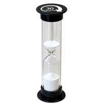 Multiple Durations Sand Timer 30 Second Multicolor Sand Clock 1/2/3/5/10 Minutes Plastic Hourglass Timer Kitchen Cooking white