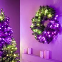 „Twinkly“ iš anksto apšviestas vainikas 50 RGB LED Žalias laidas Kištukas C tipo