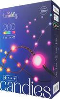 „Twinkly Candies“ LED Kalėdų eglutės žibintai TWKP200RGB-G 6 m 200 lempučių