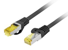 Lanberg PCF6A-10CU tinklo kabelis Juoda 2 m Cat6a S/FTP (S-STP) Turas