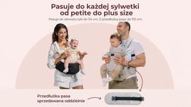 Momcozy kūdikio nešynė su klubų sėdyne, juoda