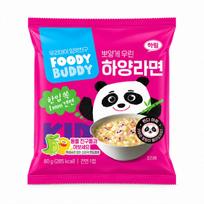 HARIM FOODY BUDDY Hayang Ramen for Kids 80g x 4 Bags Mild Korean Chicken Soup Instant Noodles blue