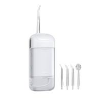 Kids' Electric Water Flosser: Green Portable Oral Cleaner for Orthodontic and Plaque Removal white