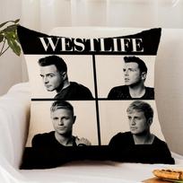 W-Westlife The Twenty Tour Pagalvės užvalkalas Premium Komfortas Dvipusis Pagalvės užvalkalas - Dvigubo Naudojimo Dizainas Namams ir Automobiliui 18x18Inch