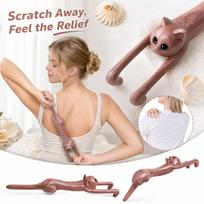 Long Handle Back Scratcher with Design, Itch Massager for Back, Shoulder and Neck one size beige