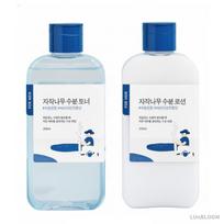 ROUND LAB For Men Birch Juice Moisturizing Skin Care Set (Toner 200ml + Lotion 200ml) (+Free gift) white