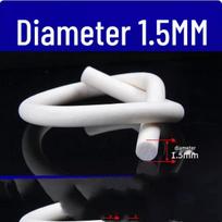 Silicone Foam Round Cord - High-Temperature Resistant Sealing Strip (2/3/4/5/6/7/8/9/10mm) blue