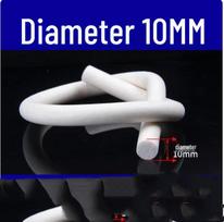 Silicone Foam Round Cord - High-Temperature Resistant Sealing Strip (2/3/4/5/6/7/8/9/10mm)