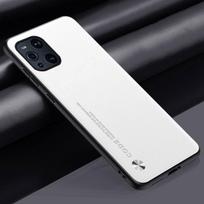 Prabangus PU odos dėklas, skirtas OPPO Find X3 Pro X3Pro, galinis dangtelis, silikoninis, atsparus smūgiams, apsauginis telefono dėklas, skirtas OPPO FindX3 Pro 5G For Find X3 Pro balta