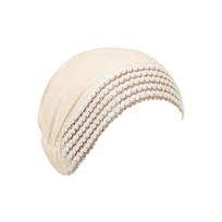 Full Coverage Bonnet Hat Breathable Headscarf New Headband Cap  Daily Casual Wear smėlis
