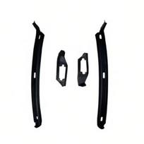 Replacement Lower Bumper Trim Seal Set for W202, 4 Piece Black Plastic Kit for Worn Front Lower Edge Strips Service 2026984130 202698430 1 black