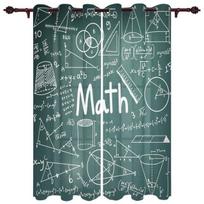 Matematika Fizika Formulė Modernios Langų Užuolaidos Svetainei Prabangus Miegamojo Žaliuzės Užuolaidos Durų Užuolaidos 135W x 92H(cm) gray
