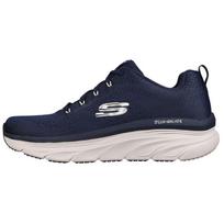 Skechers Dlux Walker Audinys Kvėpuojantis Lengvi Žemi Laisvalaikio Batai Vyriški Kedai Mėlyni 232364-NVY 43 white