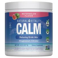 Natural Vitality Calm Magnesium Citrate Relaxing Drink Mix Watermelon Flavor 1 pcs 227g