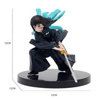 Demon Slayer Anime Battle Mode Figure Kamado Tanjirou Agatsuma Zenitsu Tokitou Muichirou Figure PVC Model Anime Toy Ornament black