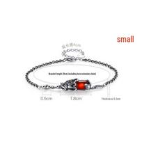S925 Sterling Silver Pixiu Bracelet: Chinese Retro Style Good Luck Jewelry for Men and Women 925 Sterling Silver white