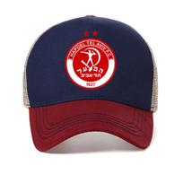 Fc Hapoel Tel Aviv Print Sports Baseball Cap Tel Aviv Workers Football Club Men Hat Fashion Breathable Mesh Snapback Hats Adjustable blue