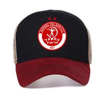 Fc Hapoel Tel Aviv Print Sports Baseball Cap Tel Aviv Workers Football Club Men Hat Fashion Breathable Mesh Snapback Hats Adjustable black