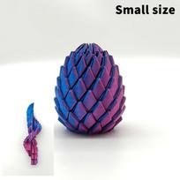 3D Printed Dragon Egg Fidget Toy Anti Stress Decompression Sensory Item For Kids Adults Home Office Holiday Gift blue