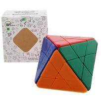 Lanlan 8 Axis Octahedron Skewbed Magic Cube Diamond Professional Speed Puzzle Antistress Educational Toys For Children gray