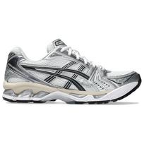 ASICS Gel Kayano 14 Mesh, Synthetic Leather Low top GEL Cushioning Gel Casual Running Shoes Unisex Silver White 1203A537-110 49 gray