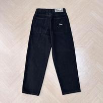 Mens Baggy Straight Fit Denim Pants Slim Low Waist Skateboard Streetwear Cotton Washed Jeans Youth Fashion Large white