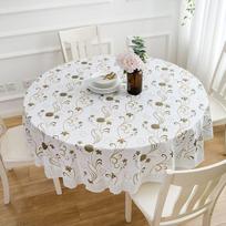 Atsparus vandeniui, aliejui ir karščiui atsparus staltiesė, paliekama ant apvalaus valgomojo stalo, namų svetainės, kaimiško stiliaus apvalaus stalo staltiesė 180cm tablecloth/100-140 desktop suitable