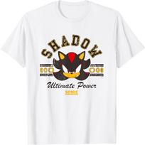 Sonic The Hedgehog Shadow Ultimate Power Vintage Logo T-Shirt XXXXL balta