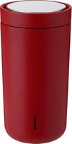 Stelton Terminis puodelis To-Go Click 200 ml, vyšninės spalvos, iš dvigubo plieno
