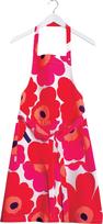 Marimekko Virtuvinė prijuostė Pieni Unikko, balta ir raudona