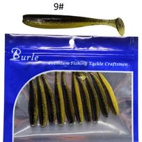 10 vnt / rinkinys Minkšti netikrų žuvų masalai, masalai 7 cm/2G T Tail Minkšti masalų žvejybos reikmenys