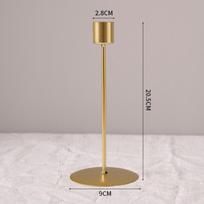 Light Luxury Candlestick Retro Dinner Table Decor Ornament one size auksas