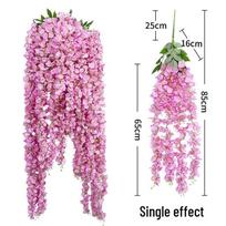 Dirbtinė Wisteria Hortenzija Orchidėja Girlianda Namų Lubų Dekoravimui pink