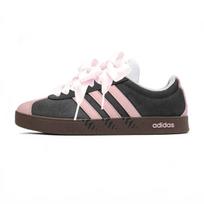 Adidas VL COURT 2.0 Skateboard Shoes Women's Low Top Black/Pink HQ1802(Team2234- ) 39⅓ juoda