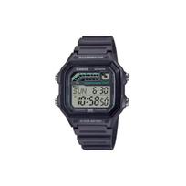 Casio 100M Waterproof Casual Fashion Quartz Movement Resin Strap Watch Unisex Watches Black WS-1600H-8A Black Strap black