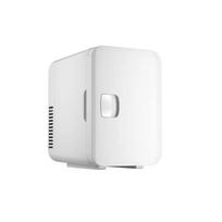 Compact CC-8B Mini Fridge: Dual-Use Cooling & Heating for Home, Car, Dorms white