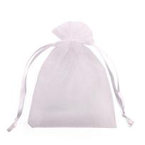 25/50pcs 7x9 15x20 17x23cm Organza Bag Christmas Party Candy Gift Bags Wedding Decor Drawstring Packaging Bag Pouches 50% 7x9cm&50pcs balta