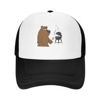 Bear Grill Bbq Barbeque 11 Unisex' Cap Cap For Unisex Child Cap Hat Unisex Peronalized Vintage Unisex Cap Male For Women Peronalized 1 white