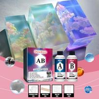Epoxy Resin,Epoxy Resin -Not Yellowing And No Bubble Self Leveling Easy Mix 1:1 Casting & Coating For DIY Jewelry Making Of The Art Resin blue
