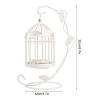 Iron Candle Holder Innovative Leaves Hollow out Cage Shaped Hanging Candlestick Decoration for Home Coffee Shop Hotel