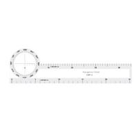 Plotting Slide Ruler Suitable for Flight Marine Navigation Applications Including Electronic Backup Training Instrument white