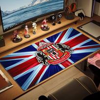 Sunderland AFC Large Size Mouse Pad Large Gaming Table Cushion Non-slip Laptop Tablet Big Mousepad XXL Mat Mini PC Playmat With Lock edge 30cmx60cm(11.8x23.6inch) white
