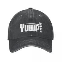 Yuuup Popular Auctioneer Saying With Auction Hammer Baseball Cap Fishing Hat Custom Cap Fashion Cap For Men WomenS gray