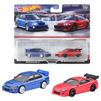 Hot Wheels Premium 2 Pack Mitsubishi Lancer Evolution VI Mitsubishi Eclipse metų ir HKF59 / '95 [3 aukštesnė] gray