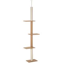Draskyklė iki lubų 228–260 cm, reguliuojamo aukščio, su 4 platformomis, katėms iki 4 kg, chaki