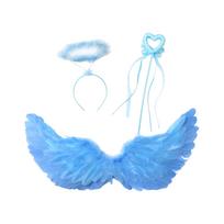 Kostiumų rinkinys moterims Plunksninė galvos juosta Lazdelė Helovino Cosplay One Size white
