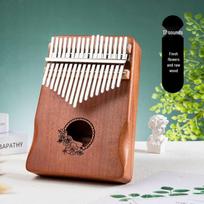 Portable 17-Key & 21-Key Kalimba Thumb Piano - Compact Finger Piano Instrument white